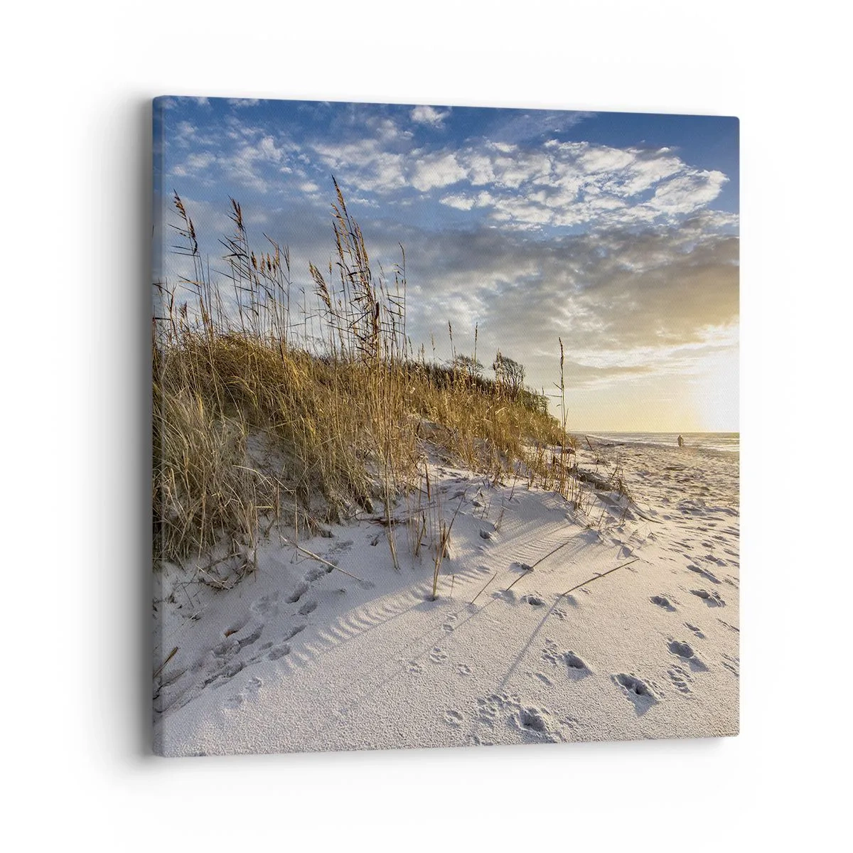 Lærredstryk - Billede på lærred - Indbydelse til en vandretur - 40x40 cm