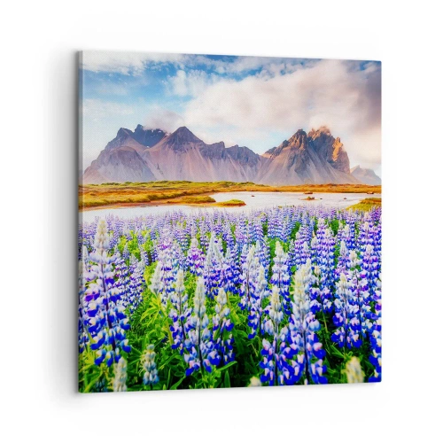 Lærredstryk - Billede på lærred - Styrke og strenghed ved siden af blidhed - 60x60 cm