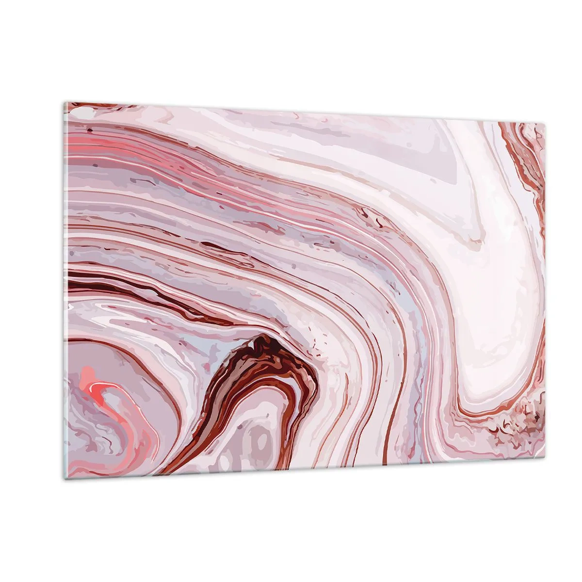 Billede på glas - Lige frem og derefter til højre ned - 120x80 cm