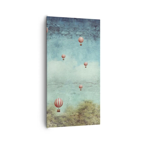 Lærredstryk - Billede på lærred - Fri fra livets travlhed og travlhed - 65x120 cm