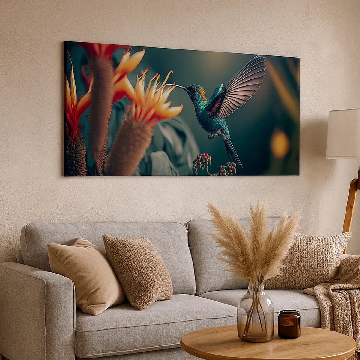 Lærredstryk - Billede på lærred - Et virkelig farverigt liv - 30x30 cm