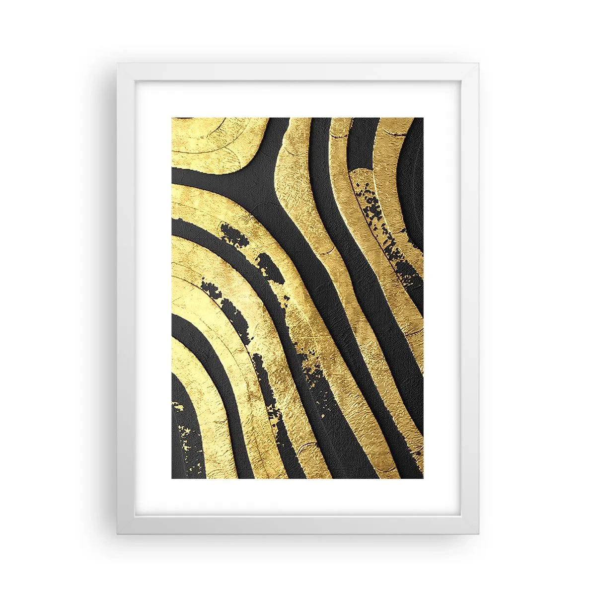 Plakat i hvid ramme - Alt flyder - 30x40 cm