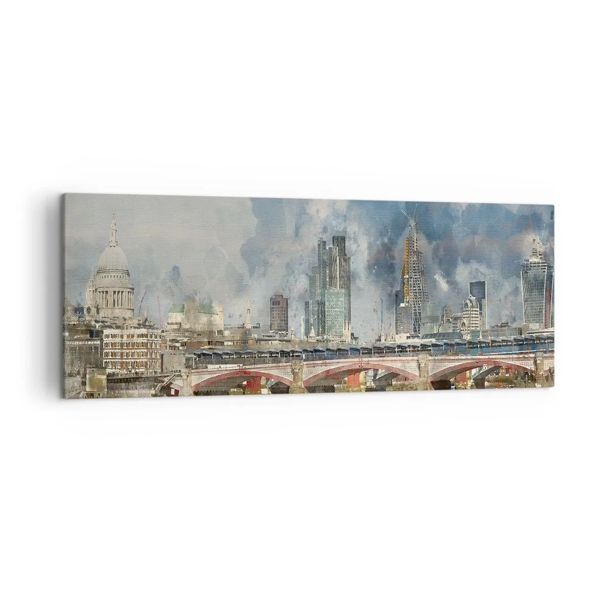 Lærredstryk - Billede på lærred - London i al sin pragt - 140x50 cm