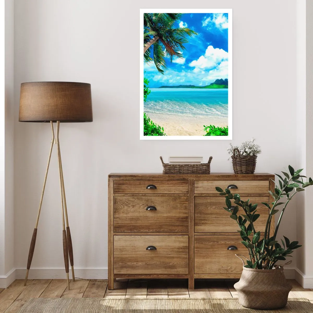 Plakat - Azur i troperne - 40x50 cm