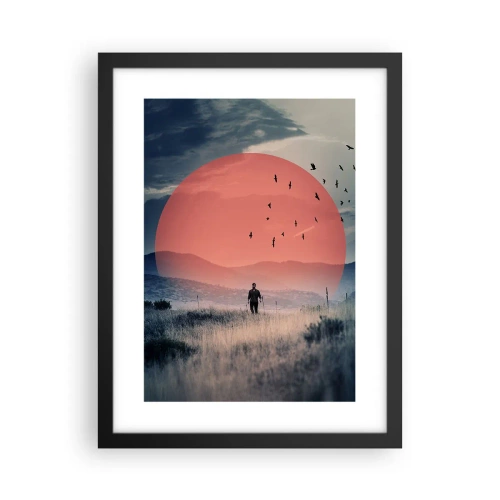 Plakat i sort ramme - I sine elementer - 30x40 cm