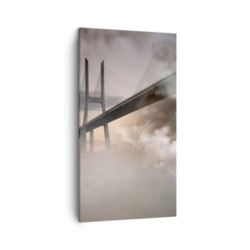 Lærredstryk - Billede på lærred - På en flod, der ikke eksisterer - 45x80 cm