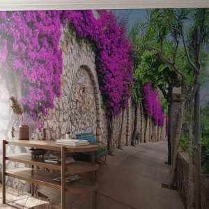 Fototapet Standard Eco - Lad os mødes så hurtigt som muligt - By, Blomster, Italien - 450x315 cm