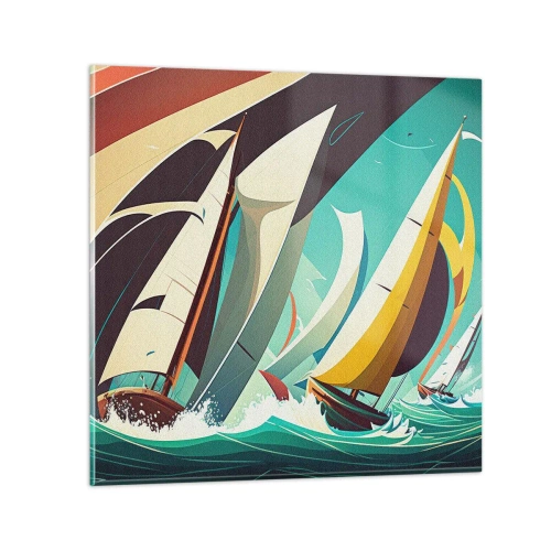 Billede på glas - Tæt på og personligt med elementerne - 30x30 cm