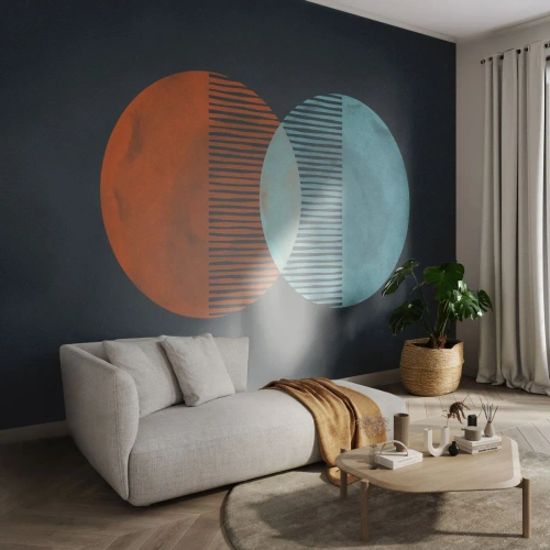 Fototapet Selvklæbende Deluxe Sticker - Astronomisk fantasi - Abstraktion, Stykke, Moderne mønster - 150x105 cm