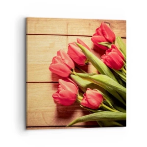 Lærredstryk - Billede på lærred - Forårets tilståelse - 70x70 cm