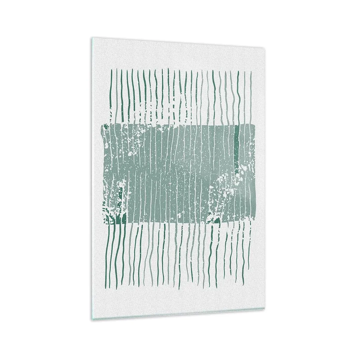 Billede på glas - Marin abstraktion - 80x120 cm