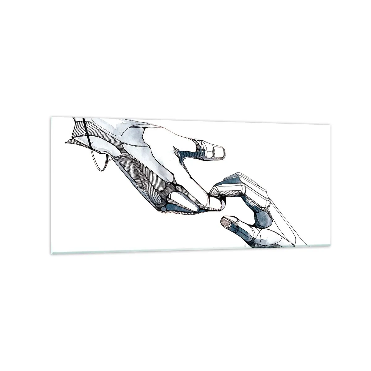 Billede på glas - En god gestus - 120x50 cm