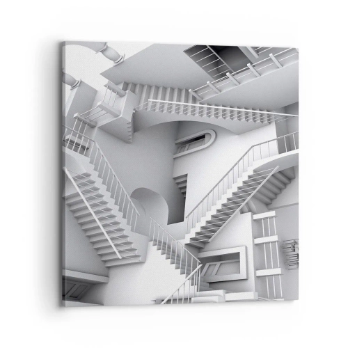 Lærredstryk - Billede på lærred - Rummets paradokser - 70x70 cm