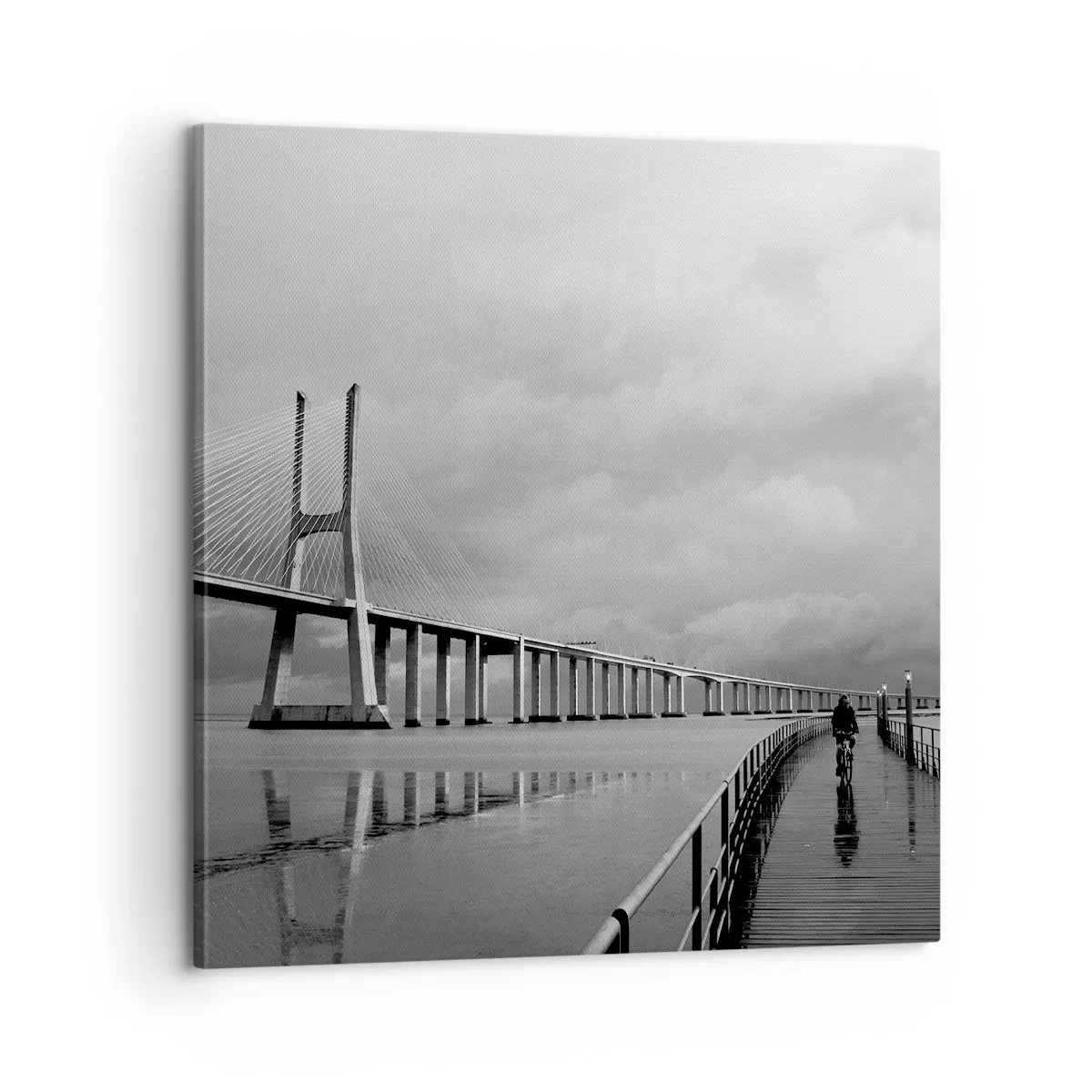 Lærredstryk - Billede på lærred - Til hver, hvad han fortjener - 60x60 cm