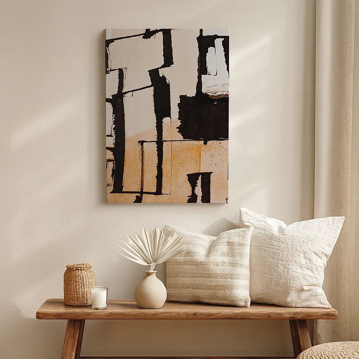 Lærredstryk - Billede på lærred - Og alligevel orden - 50x70 cm