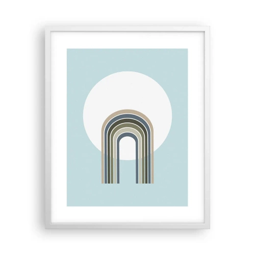 Plakat i hvid ramme - Uimodståelig tiltrækningskraft - 40x50 cm