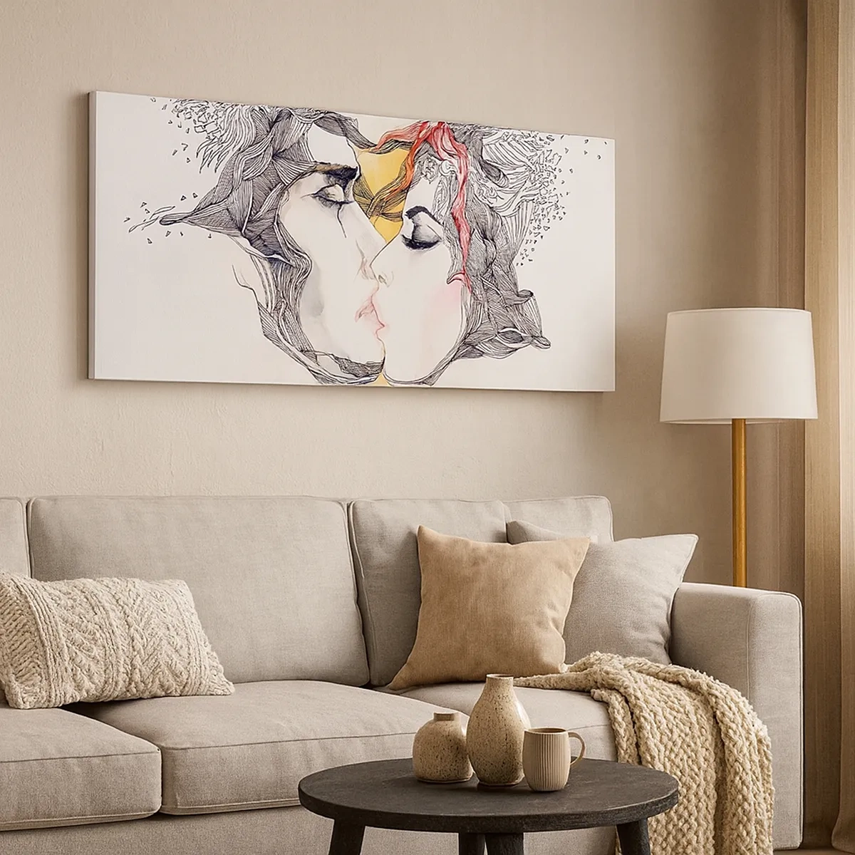 Lærredstryk - Billede på lærred - Verden eksisterer ikke - 30x30 cm