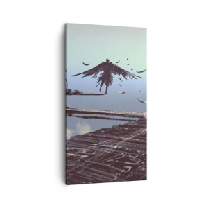 Lærredstryk - Billede på lærred - Icarus for evigt i live - 45x80 cm
