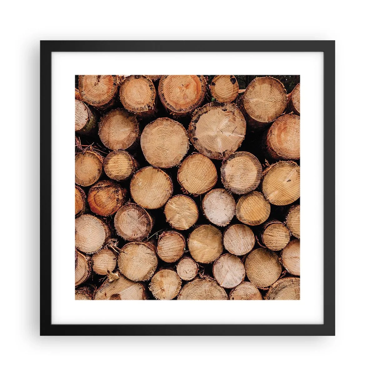 Plakat i sort ramme - En ny begyndelse - 40x40 cm