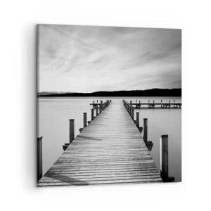 Lærredstryk - Billede på lærred - På vandhullet - fred - 50x50 cm