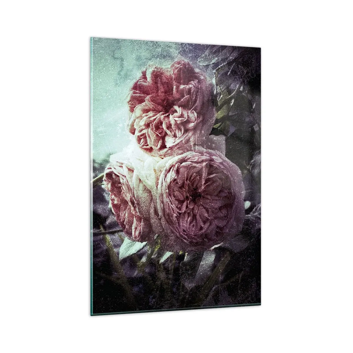 Billede på glas - I en romantisk atmosfære - 80x120 cm