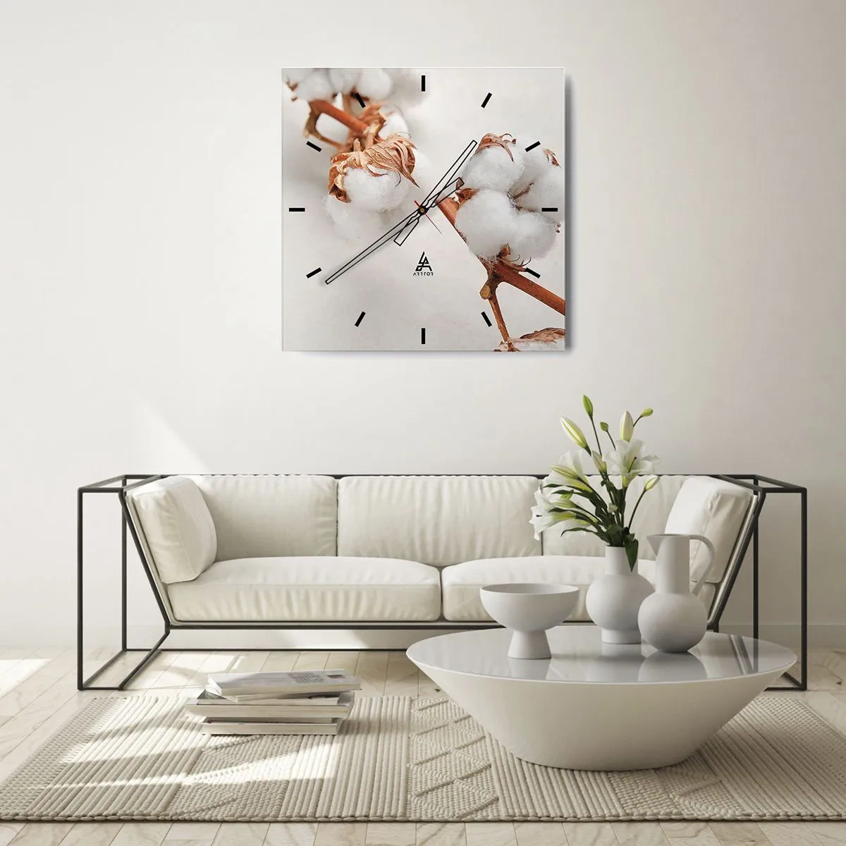 Vægur, Uret - Bare kramme - 30x30 cm