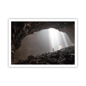 Plakat - Lysende grotte - 100x70 cm