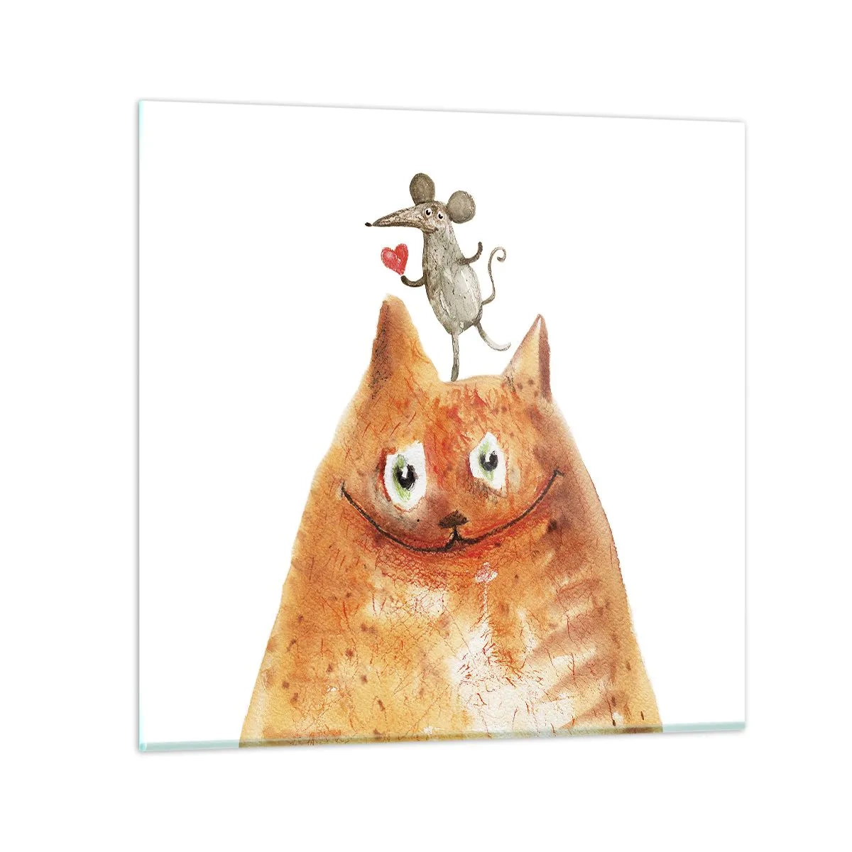 Billede på glas - Kærlighedens paradokser - 60x60 cm