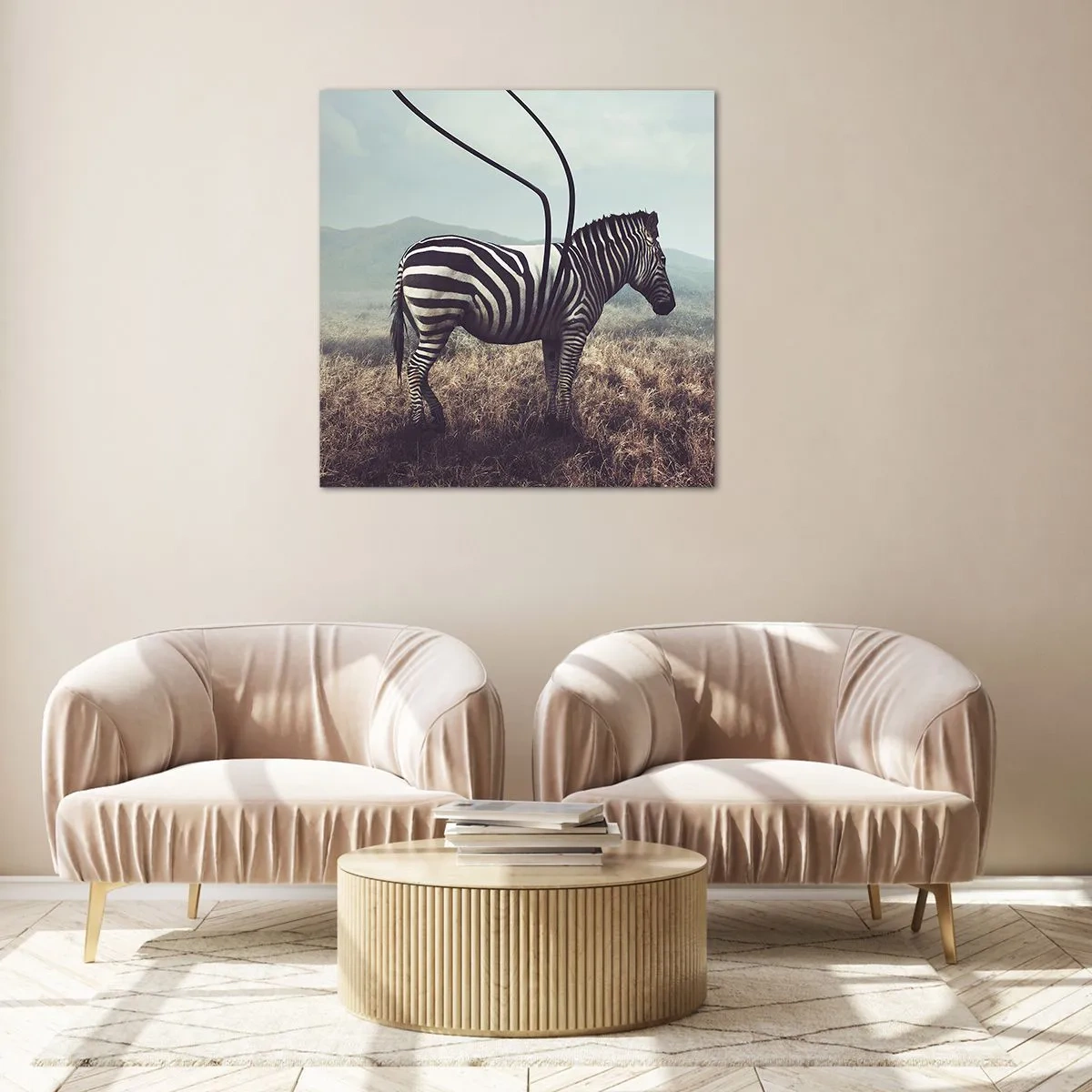 Billede på glas - OBS! Fejl - 70x70 cm