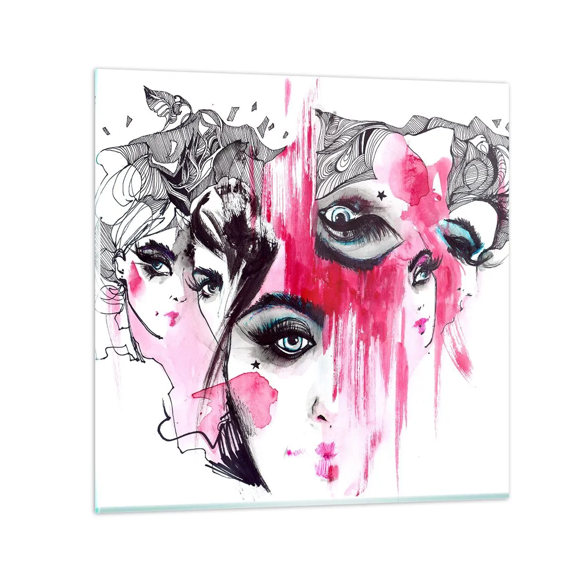 Billede på glas - , - 70x70 cm