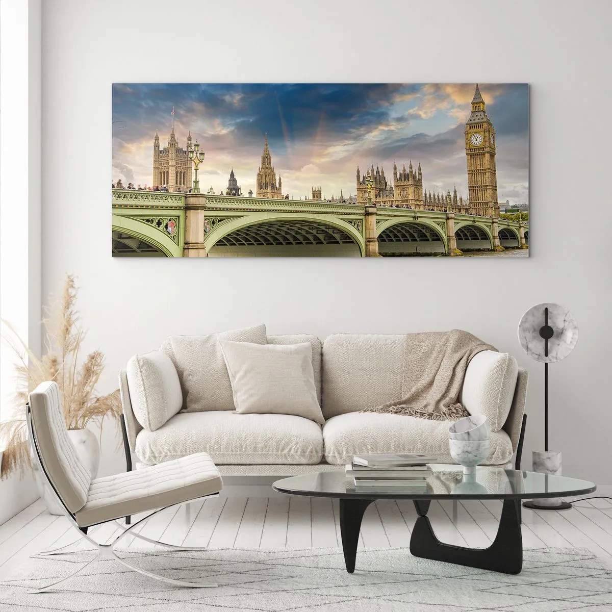 Billede på glas - Tiden stod stille i Imperiet - 90x30 cm