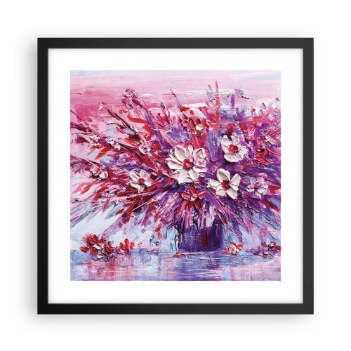 Plakat i sort ramme - Uskyld og lidenskab - 40x40 cm