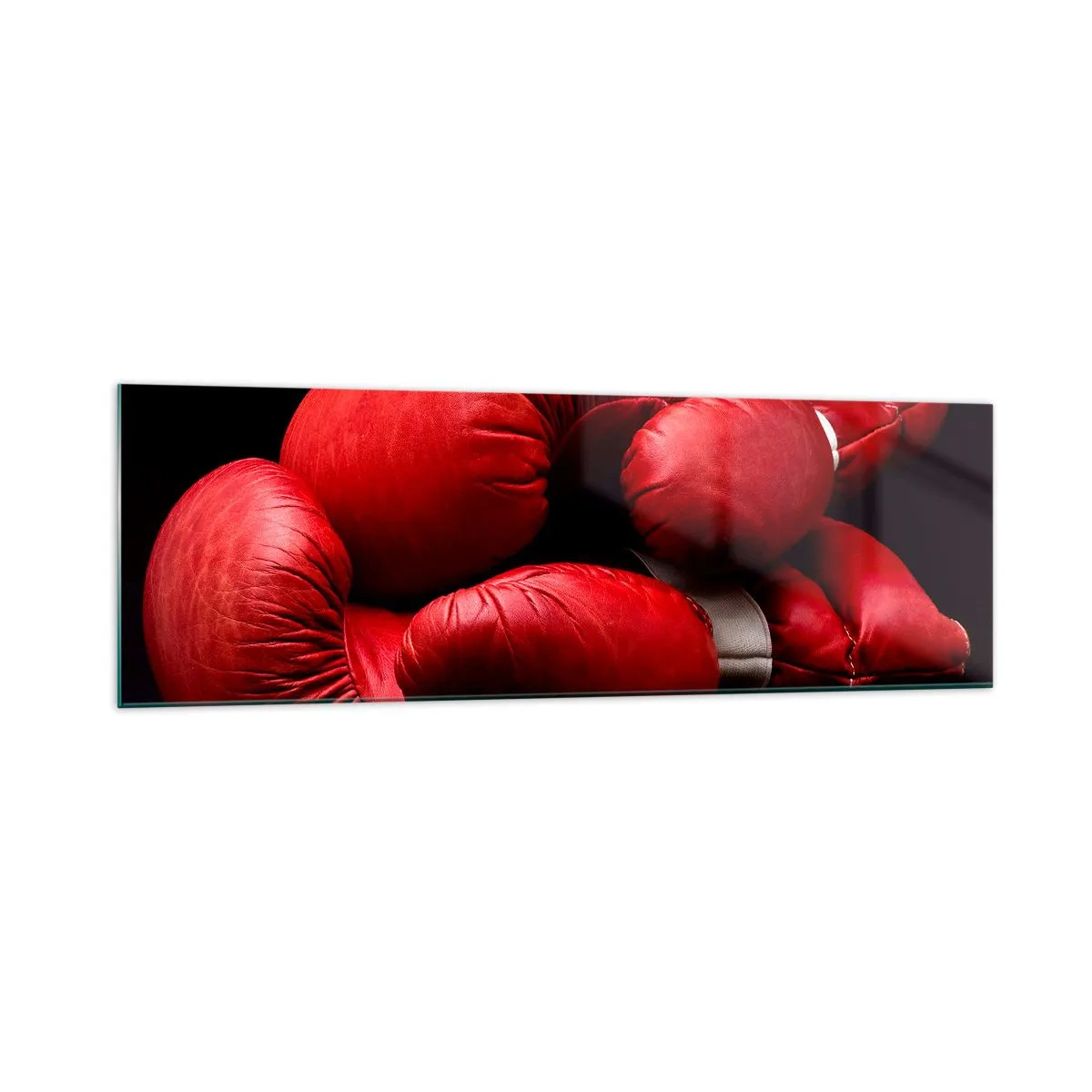 Billede på glas - Kampens spænding bag os - 160x50 cm