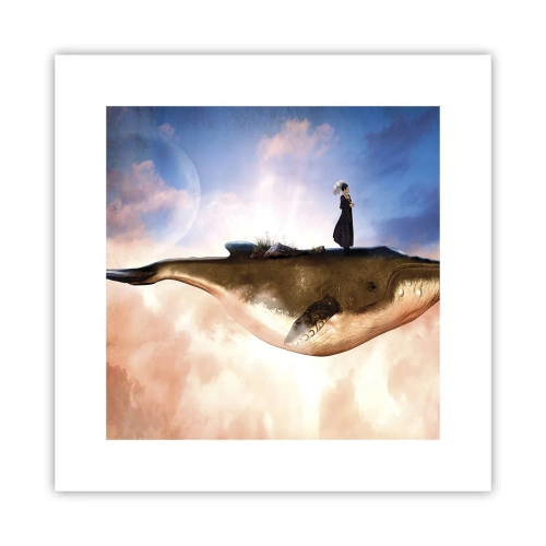 Plakat - En surrealistisk rejse - 30x30 cm