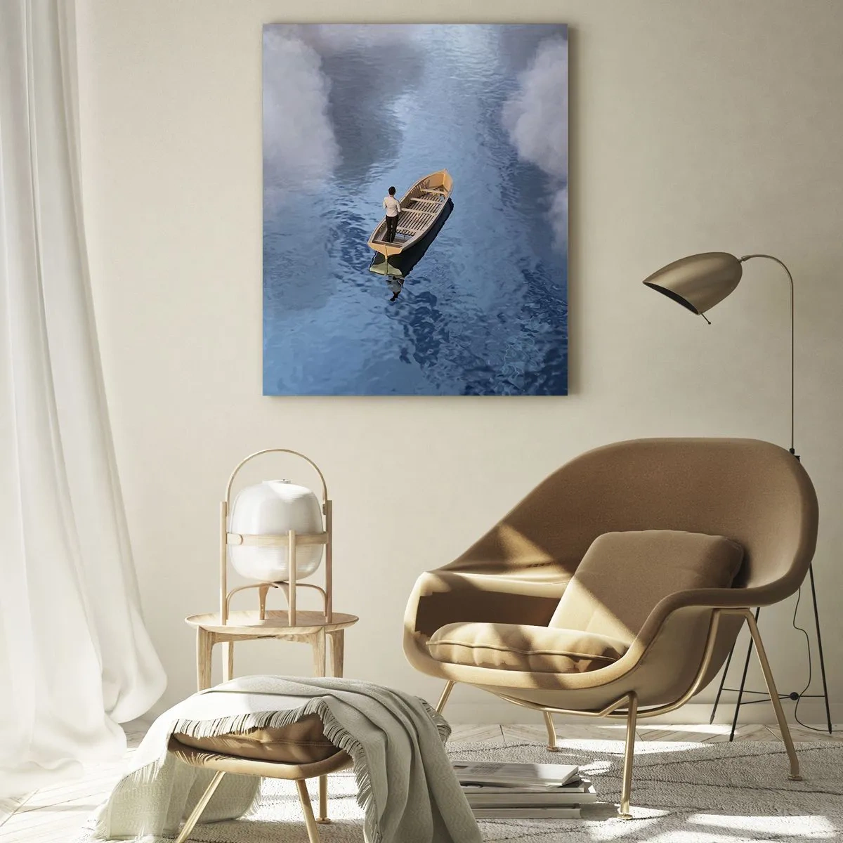 Billede på glas - Livet - rejsen - det ukendte - 50x70 cm