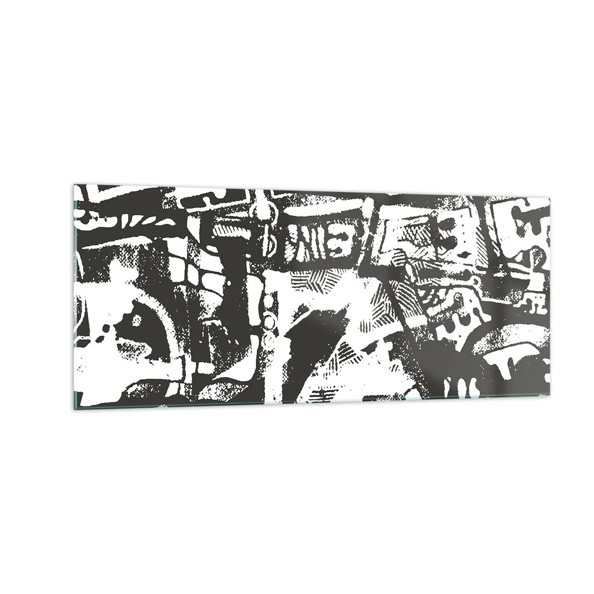 Billede på glas - Orden eller kaos? - 100x40 cm