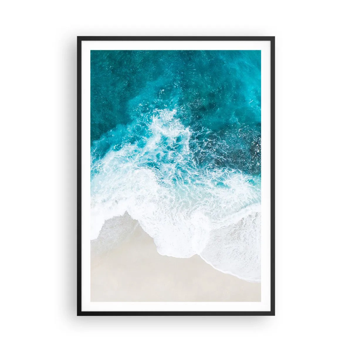 Plakat i sort ramme - Naturlig kærtegn - 70x100 cm