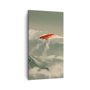 Lærredstryk - Billede på lærred - Frygtløs pioner - 45x80 cm