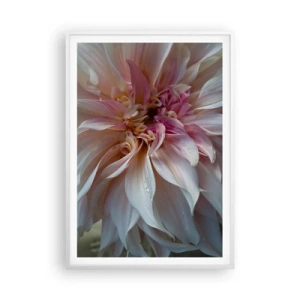 Plakat i hvid ramme - Blomstrende friskhed - 70x100 cm