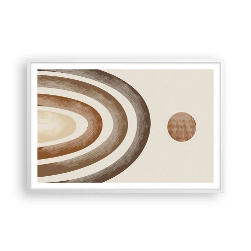 Plakat i hvid ramme - I en galakse langt, langt væk - 91x61 cm