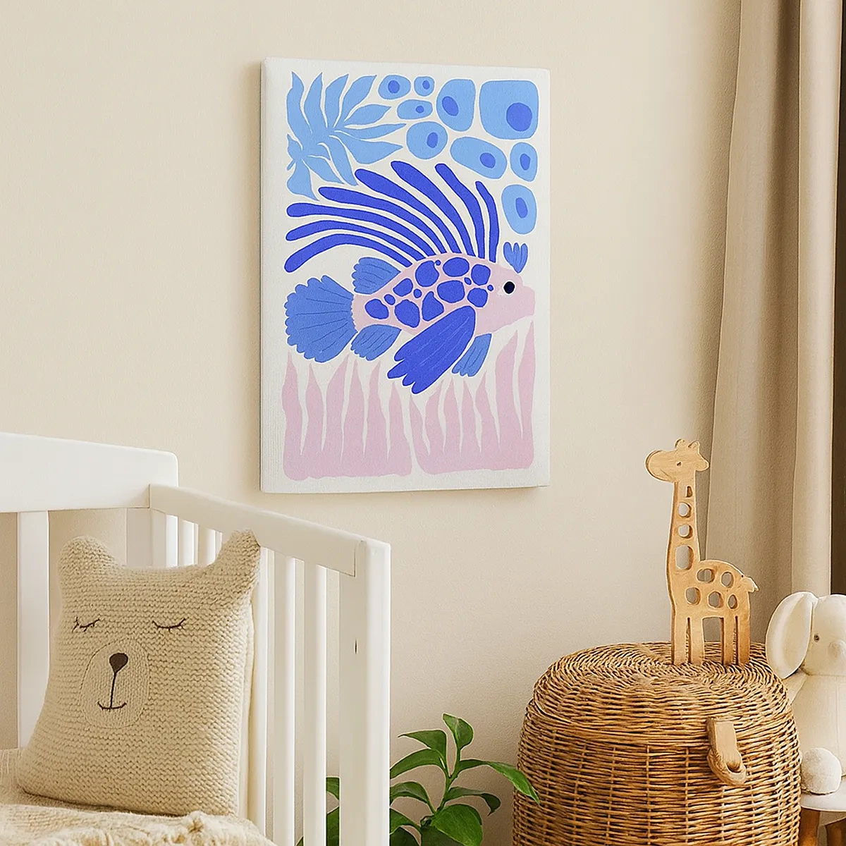 Lærredstryk - Billede på lærred - I dit rette element - 50x70 cm