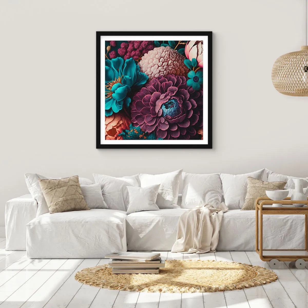 Plakat i sort ramme - Natur i overflod - 30x30 cm