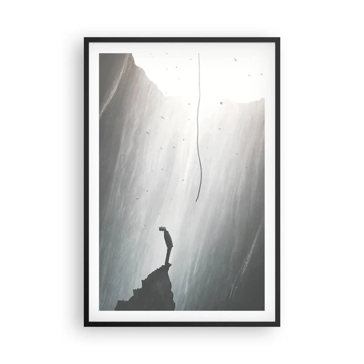 Plakat i sort ramme - Der er altid en vej ud - 61x91 cm