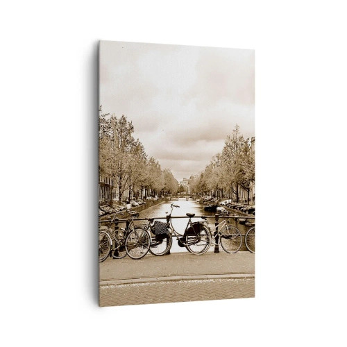 Lærredstryk - Billede på lærred - Hollandsk atmosfære - 80x120 cm