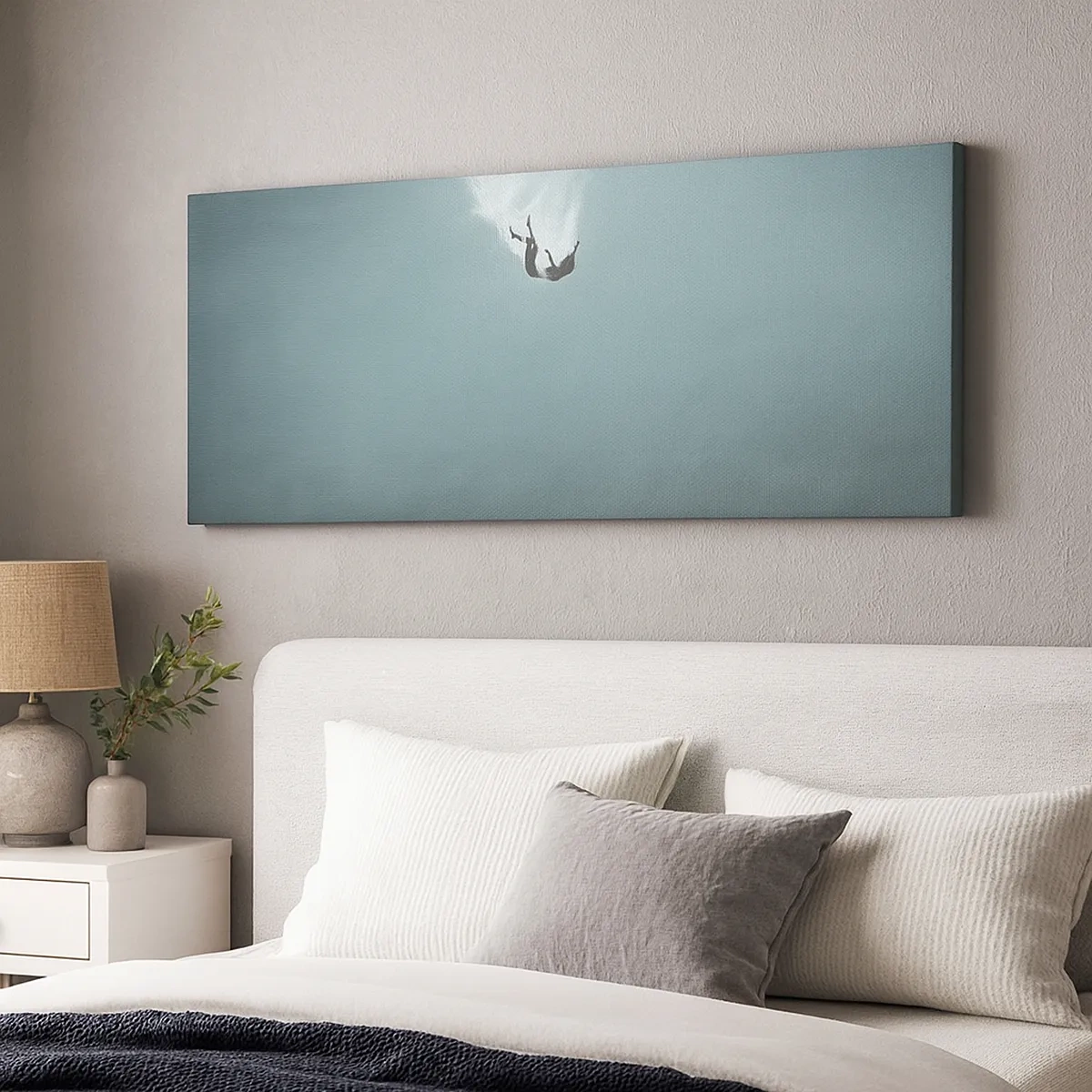 Lærredstryk - Billede på lærred - I havets favntag - 30x30 cm