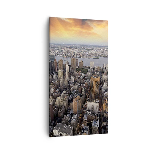 Lærredstryk - Billede på lærred - Tidens bankende hjerte - 55x100 cm