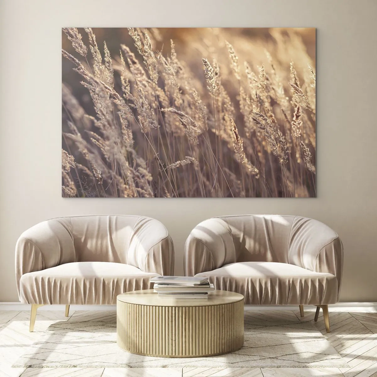 Billede på glas - Klar til at byde efteråret velkommen - 100x70 cm
