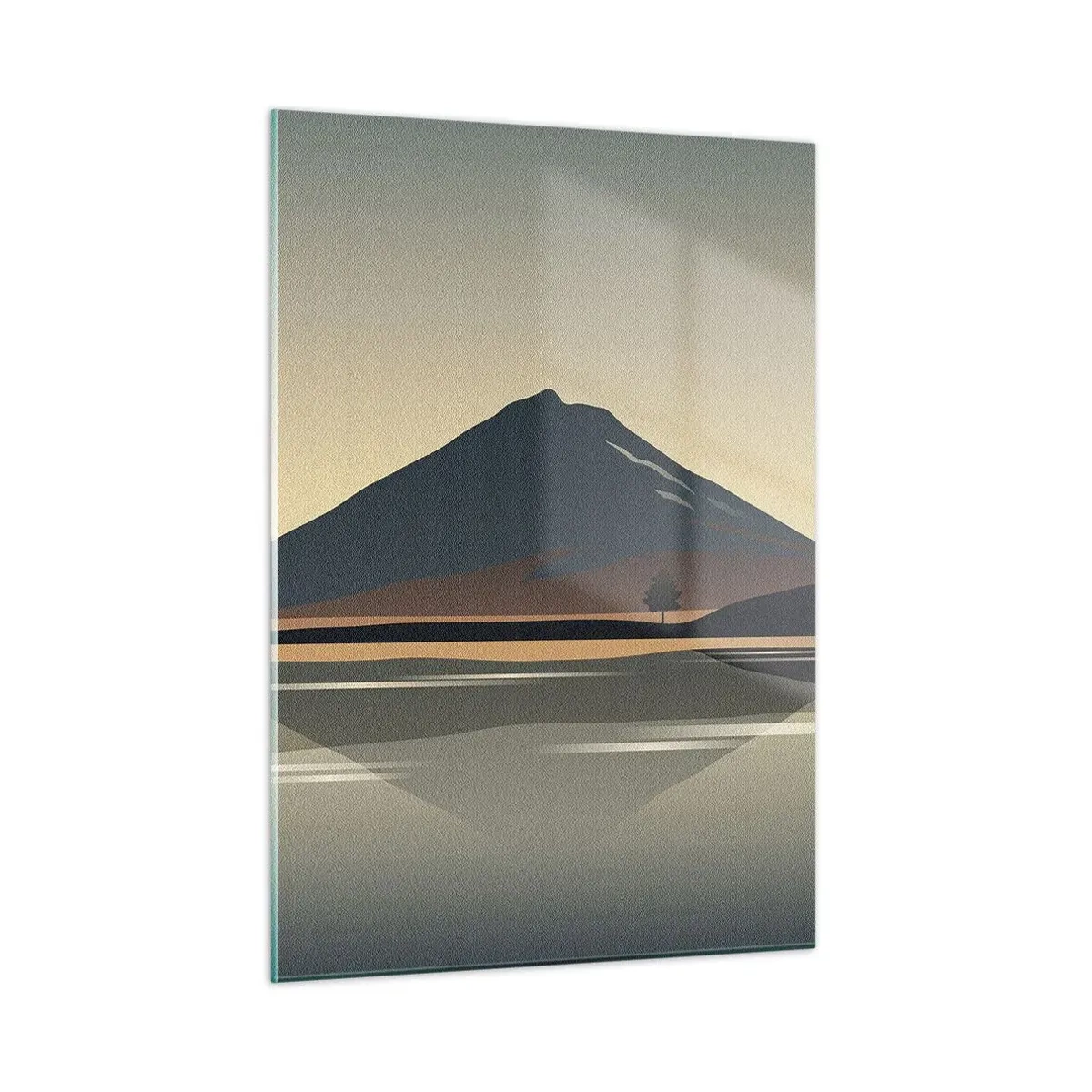 Billede på glas - Spejlrefleksion - 50x70 cm