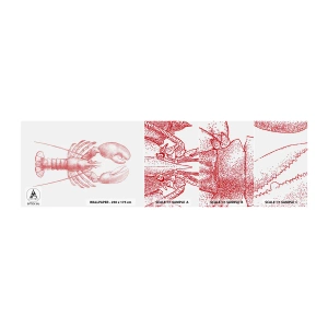 Prøve Fototapet Selvklæbende Deluxe Sticker - Hummer, der er Homer værdig - Hummer, Fisk og skaldyr, Skaldyr - 100x30 cm