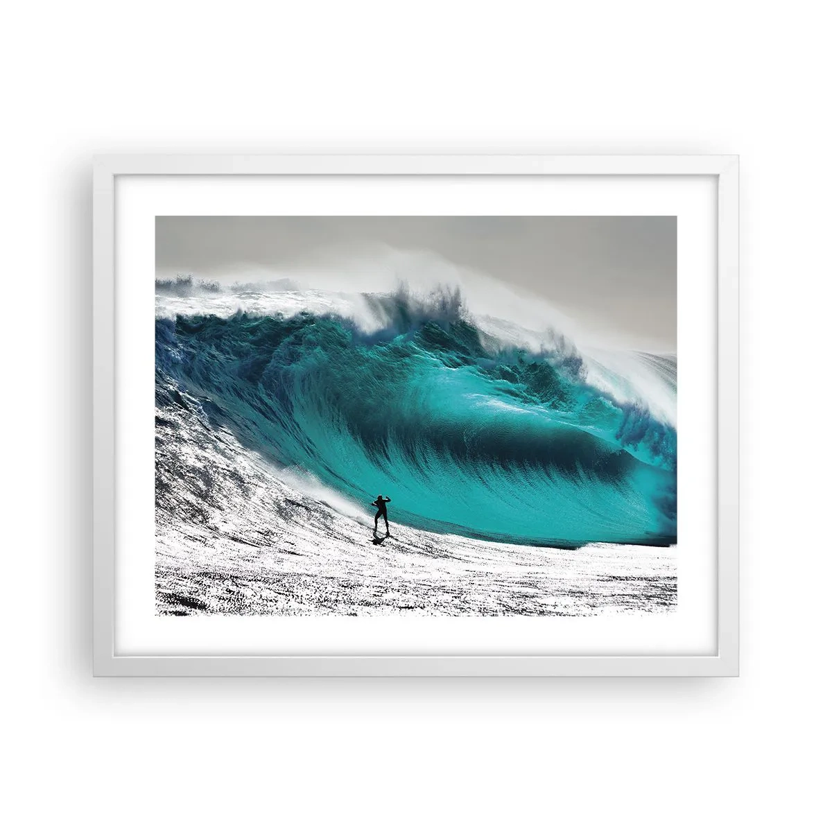 Plakat i hvid ramme - Udfordring accepteret - 50x40 cm